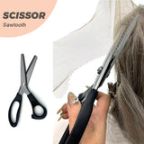 JBEXTENSION Frontlace Scissor Comfort Grips Professional Dressmaking Pinking Shears Crafts Zig Zag Cut Scissors Sewing Scissors,Professional Handheld Dressmaking