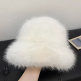 JBextension Winter Hat Fluffy Fuzzy Warm Hat Plush Fisherman Hat for Women Teens Girls