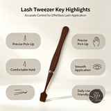 JBEXTENSION Eyelash Applicator Tool - DIY Lash Extension Tweezer