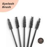 JBextension Mascara Wand Eyelash Brush Disposable Eye Lash Applicator Makeup Tool Kit (Black-Handle10pcs)