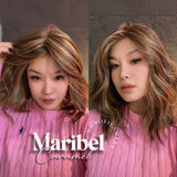 [PRE-ORDER] HOT OF SEASON - 16 Inches Caramel Wave Mono Lace Wig With Anti-slip Silicone Strips Glueless Wig MARIBEL MONO CARAMEL