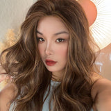[PRE-ORDER] JBEXTENSION 22 Inches Long Caramel Pre-Cut Snowflake Lace Frontlace Glueless Wig TERESA LONG CARAMEL【PERMATEASE】【BENDY EAR TABS】