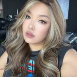 JBEXTENSION IRENE MONO Monofilament Handmade Wig 6X5 Full Monofilament Hand Tied Top Wig 19 Inches Hazelnut Curly Mono Lace Wig With Anti-slip Silicone Strips Glueless Wig IRENE MONO【BENDY EAR TABS】