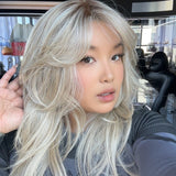 [PRE-ORDER] JBEXTENSION 20 Inches Mix Blonde Long Pre-Cut T Part Snowflake Lace Frontlace Glueless Wig KAT【BENDY EAR TABS】