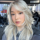 [PRE-ORDER] JBEXTENSION 20 Inches Mix Blonde Long Pre-Cut T Part Snowflake Lace Frontlace Glueless Wig KAT【BENDY EAR TABS】