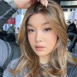 JBEXTENSION 18 Inches Brown Curly Lace Front Wig.Pre Plucked HD Transparent Lace Frontal Glueless Wig YOLANDA