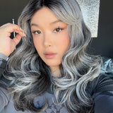 JBEXTENSION 20 Inches Black Curly Pre-Cut Frontlace Glueless Black Sapphire Wig NEVAEH