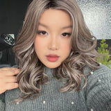 JBEXTENSION 17 Inches Curly Pine Cones Highlight Pre-Cut Side Part Snowflake Lace Frontlace Glueless Wig ISABEL SNOWFLAKE【BENDY EAR TABS】