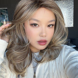 JBEXTENSION 17 Inches Hazelnut Curly Women Fashion Full Machine Wig ROZY HAZELNUT【PLUS PERMATEASE】【BENDY EAR TABS】