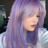 [PRE-ORDER] JBEXTENSION 20 Inches Scalpiana Amethy Wolf Cut 3.5X4 Hard Silky Top Natural Scalp Effect Wig With Bangs LILA AMETHY