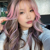 [PRE-ORDER] JBEXTENSION 22 Inches Scalpiana Camel Pink 3.5X4 Hard Silky Top Natural Scalp Effect Women Wig With Bangs CLAIRE SILKY TOP CAEML PINK