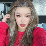 [PRE-ORDER] JBEXTENSION 22 Inches Hazelnut Blonde Highlight Pre-Cut 13X6 Free Part Snowflake Lace Frontlace Glueless Wig KEL PRO - HAZELNUT【BENDY EAR TABS】