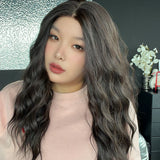 JBEXTENSION BELUCCI MONO Monofilament Handmade Wig 6X5 Full Monofilament Hand Tied Top Wig 24 Inches Wave Dark Brown Mono Lace Wig Glueless Wig BELUCCI MONO - DARK BROWN【BENDY EAR TABS】