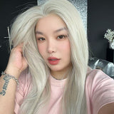 [PRE-ORDER] JBEXTENSION 22 Inches Light Blonde Pre-Cut 13X6 Free Part Snowflake Lace Frontlace Glueless Wig KEL PRO - LIGHT BLONDE【BENDY EAR TABS】