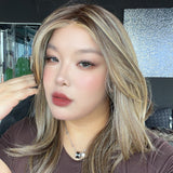 [PRE-ORDER] JBEXTENSION LOPEZ MONO Full Monofilament Handmade Full Lace Full Hand Tied Wig 18 Inches Hazelnut Mono Lace Handmade Futura Fiber Wig with Anti-slip Silicone Strips Glueless Wig LOPEZ MONO - HAZELNUT【BENDY EAR TABS】