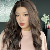 JBEXTENSION BELUCCI MONO Monofilament Handmade Wig 6X5 Full Monofilament Hand Tied Top Wig 24 Inches Wave Reddish Brown Mono Lace Wig Glueless Wig BELUCCI MONO - REDDISH BROWN【BENDY EAR TABS】