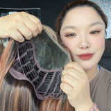 JBEXTENSION 20 Inches Maple Copper Pre-Cut 13X6 Free Part Snowflake Lace Frontlace Glueless Wig MABEL PRO - MAPLE COPPER【BENDY EAR TABS】