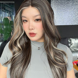JBEXTENSION HAZEL MONO Monofilament Handmade Wig 6X5 Full Monofilament Hand Tied Top Wig 26 Inches Curly Coffee Cream Mono Lace Wig with Anti-slip Silicone Strips Glueless Wig HAZEL MONO【BENDY EAR TABS】