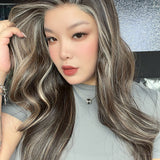 JBEXTENSION HAZEL MONO Monofilament Handmade Wig 6X5 Full Monofilament Hand Tied Top Wig 26 Inches Curly Coffee Cream Mono Lace Wig with Anti-slip Silicone Strips Glueless Wig HAZEL MONO【BENDY EAR TABS】