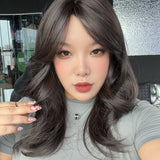 JBEXTENSION Peluca marrón natural con corte Bob de 10 pulgadas y flequillo JOAN
