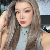 JBEXTENSION 22 Inches Pine Cones Pre-Cut 13X6 Free Part Snowflake Lace Frontlace Glueless Wig KEL PRO - PINE CONES【BENDY EAR TABS