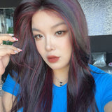 JBEXTENSION 22 Inches Peacock Pre-Cut Arc Snowflake Lace Frontlace Glueless Wig KEL ARC - PEACOCK【BENDY EAR TABS】