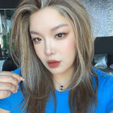 JBEXTENSION CARLY MONO Full Monofilament Wig 22 Inches Hazelnut Full Mono Lace Glueless with Anti-slip Silicone Strips Wig CARLY MONO - HAZELNUT【BENDY EAR TABS】