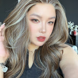 JBEXTENSION 23 Inches Hazelnut Pre-Cut 13X6 Free Part Snowflake Lace Frontlace Glueless Wig KARA PRO - HAZELNUT【BENDY EAR TABS】
