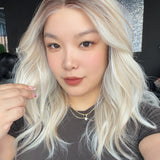 JBEXTENSION REAGAN MONO Monofilament Handmade Wig 6X5 Full Monofilament Hand Tied Top Wig 18 Inches Butter Milk Curly Mono Lace Wig with Anti-slip Silicone Strips Glueless Wig REAGAN MONO - BUTTER MILK【BENDY EAR TABS】
