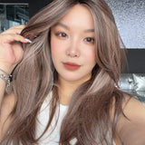 [PRE-ORDER] JBEXTENSION 21 Inches Straight Mushroom Brown Pre-Cut Arc Snowflake Lace Frontlace Glueless Wig AMBER MUSHROOM BROWN【BENDY EAR TABS】