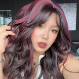 JBEXTENSION 22 Inches Scalpiana Peacock 3.5X4 Hard Silky Top Natural Scalp Effect Women Wig with Bangs CLAIRE SILKY TOP - PEACOCK