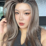JBEXTENSION BRITA MONO Monofilament Handmade Wig 6X5 Full Monofilament Hand Tied Top Wig 22 Inches Pine Cones Mono Lace Wig Glueless Wig BRITA MONO - PINE CONES【BENDY EAR TABS】
