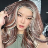 JBEXTENSION 23 Inches Copper Auburn Pre-Cut 13X6 Free Part Snowflake Lace Frontlace Glueless Wig KARA PRO - COPPER AUBURN【BENDY EAR TABS】