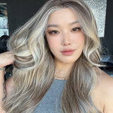 JBEXTENSION 26 Inches Long Curly Biscuit Blonde Pre-Cut Arc Snowflake Lace Frontlace Glueless Wig EMMIE ARC - BISCUIT BLONDE【BENDY EAR TABS】