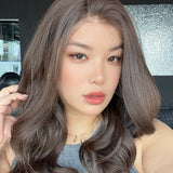 JBEXTENSION 22 Inches Brown Curly Pre-Cut 13X6 Free Part Snowflake Lace Frontlace Glueless Wig CLAIRE PRO - BROWN【BENDY EAR TABS】
