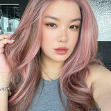 JBEXTENSION 23 Inches Strawberry Truffle Pre-Cut 13X6 Free Part Snowflake Lace Frontlace Glueless Wig KARA PRO - STRAWBERRY TRUFFLE【BENDY EAR TABS】