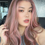 JBEXTENSION 23 Inches Strawberry Truffle Pre-Cut 13X6 Free Part Snowflake Lace Frontlace Glueless Wig KARA PRO - STRAWBERRY TRUFFLE【BENDY EAR TABS】