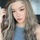 JBEXTENSION BELUCCI MONO Monofilament Handmade Wig 6X5 Full Monofilament Hand Tied Top Wig 24 Inches Wave Hazelnut Mono Lace Wig Glueless Wig BELUCCI MONO - HAZELNUT【BENDY EAR TABS】
