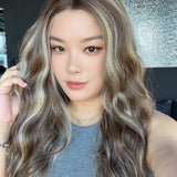 JBEXTENSION BELUCCI MONO Monofilament Handmade Wig 6X5 Full Monofilament Hand Tied Top Wig 24 Inches Wave Hazelnut Mono Lace Wig Glueless Wig BELUCCI MONO - HAZELNUT【BENDY EAR TABS】