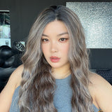 JBEXTENSION BELUCCI MONO Monofilament Handmade Wig 6X5 Full Monofilament Hand Tied Top Wig 24 Inches Wave Pine Cones Mono Lace Wig Glueless Wig BELUCCI MONO - PINE CONES【BENDY EAR TABS】