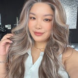 JBEXTENSION 26 Inches Long Curly Vanilla Fudgie Pre-Cut Arc Snowflake Lace Frontlace Glueless Wig EMMIE ARC - VANILLA FUDGIE【BENDY EAR TABS】