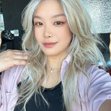 JBEXTENSION FLORIA MONO Full Monofilament Wig 20 Inches Curly Mix Blonde Full Mono Lace Glueless with Anti-slip Silicone Strips Wig FLORIA MONO - MIX BLONDE【BENDY EAR TABS】
