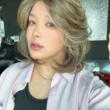 JBEXTENSION FELICIA MONO Full Monofilament Handmade Full Lace Full Hand Tied Wig 11 Inches Hazelnut Mono Lace Handmade Futura Fiber Wig with Anti-slip Silicone Strips Glueless Wig FELICIA MONO - HAZELNUT【BENDY EAR TABS】