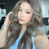 JBEXTENSION 26 Inches Long Curly Hazelnut Pre-Cut Arc Snowflake Lace Frontlace Glueless Wig EMMIE ARC - HAZELNUT【BENDY EAR TABS】