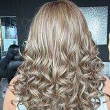 JBEXTENSION 18 Inches Hazelnut Deep Curly Pre-Cut Arc Snowflake Lace Frontlace Glueless Wig ILARIA ARC - HAZELNUT【 BENDY EAR TABS 】