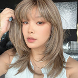 JBEXTENSION LAURETTA MONO Monofilament Handmade Wig 6X5 Full Monofilament Hand Tied Top Wig 17 Inches Hazelnut Mono Lace Wig with Anti-slip Silicone Strips Glueless Wig LAURETTA MONO - HAZELNUT【BENDY EAR TABS】