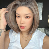JBEXTENSION AMANDA MONO Full Monofilament Handmade Full Lace Full Hand Tied Wig 10 Inches Pine Cones Mono Lace Handmade Futura Fiber Wig Glueless Wig AMANDA MONO - PINE CONES【BENDY EAR TABS】