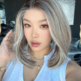 JBEXTENSION 14 Inches Vanilla Fudgie Pre-Cut 13X6 Free Part Snowflake Lace Frontlace Bob Cut Glueless Wig GIOIA PRO - VANILLA FUDGIE【BENDY EAR TABS】