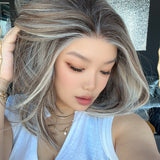 JBEXTENSION 14 Inches Vanilla Fudgie Pre-Cut 13X6 Free Part Snowflake Lace Frontlace Bob Cut Glueless Wig GIOIA PRO - VANILLA FUDGIE【BENDY EAR TABS】