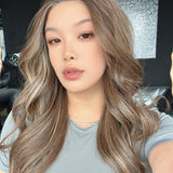 JBEXTENSION BLAIR MONO Monofilament Handmade Wig 6X5 Full Monofilament Hand Tied Top Wig 24 Inches Hazelnut Mono Lace Wig with Anti-slip Silicone Strips Glueless Wig BLAIR MONO - HAZELNUT【BENDY EAR TABS】